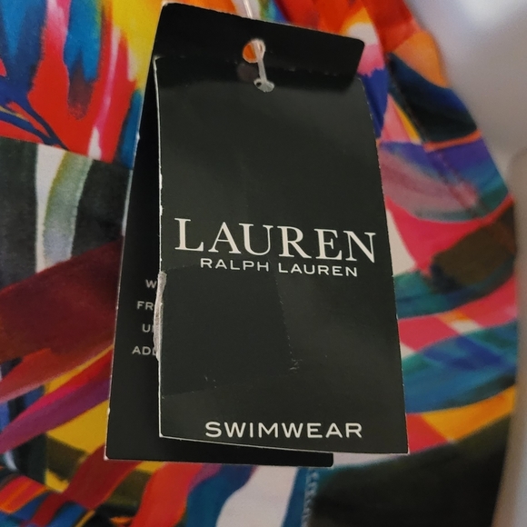 COPY - LAUREN RALPH LAUREN WOMEN'S TWIST BANDEAU SWIMSUIT - Picture 11 of 13